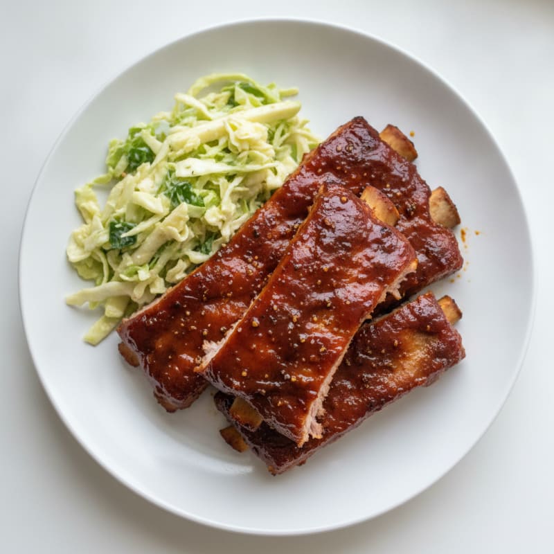 Slow-Cooked Pork Ribs with BBQ Glaze
