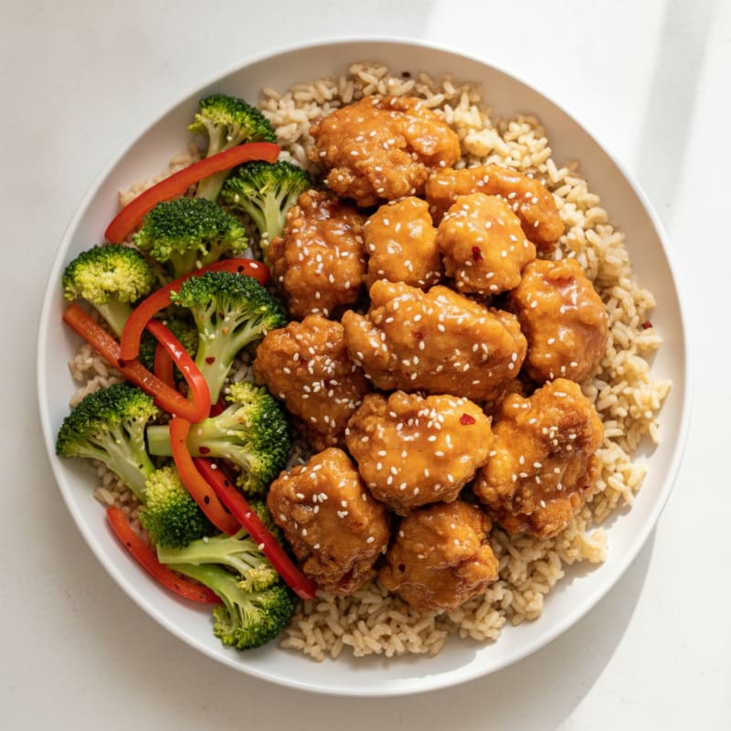 Sweet and Tangy General Tso's Chicken