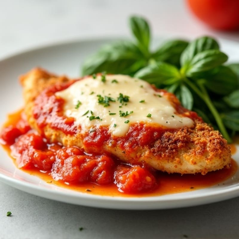 Healthy Crispy Chicken Parmesan