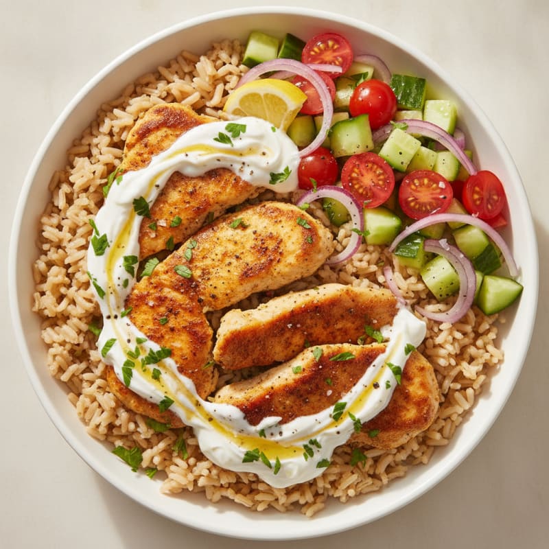 Chicken Shawarma Rice Bowl