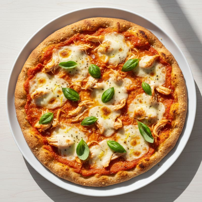 Golden Zesty Margherita Pizza