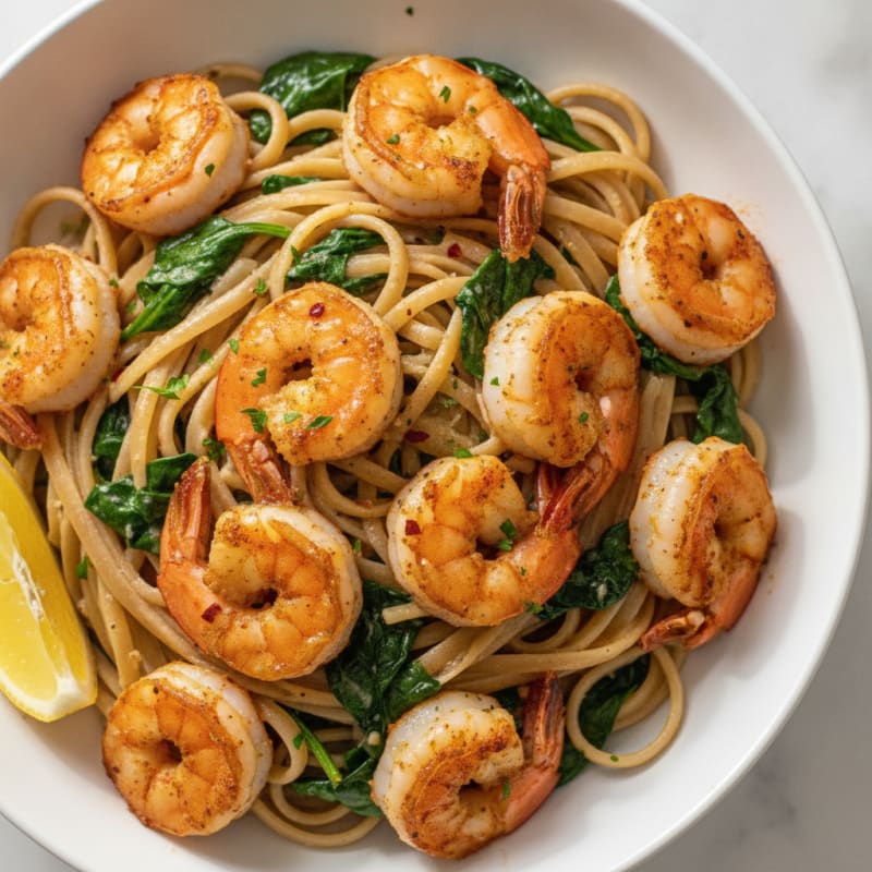 Garlic Parmesan Shrimp Pasta