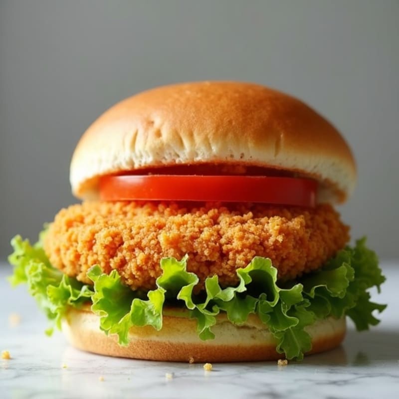 Healthy Crispy Air-Fried Chicken Sandwich