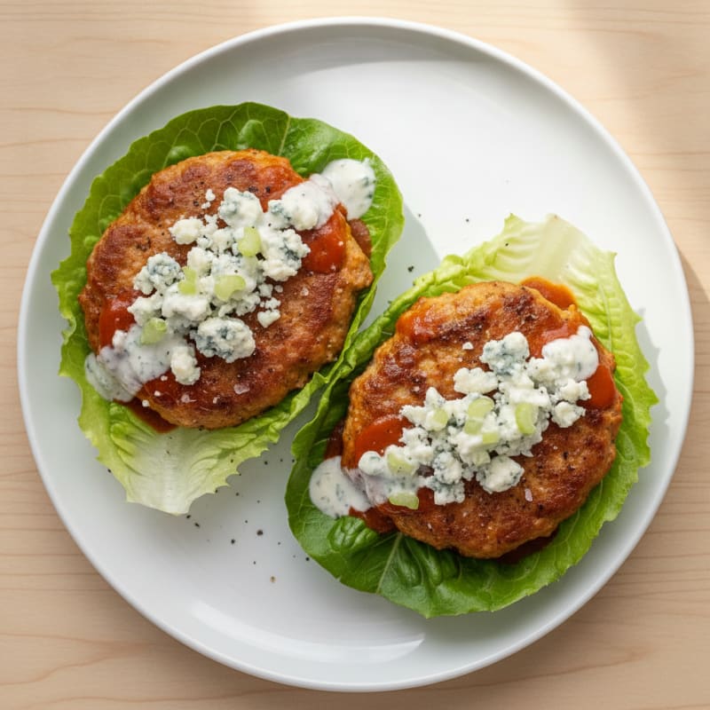 Buffalo Blue Cheese Burgers