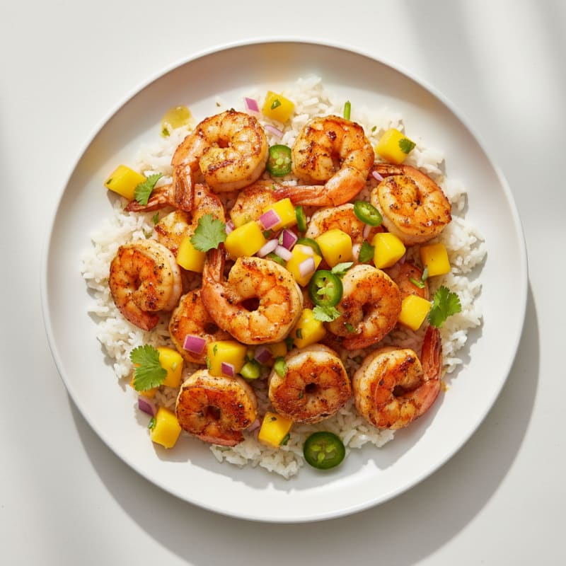 Chili-Lime Shrimp with Mango Salsa