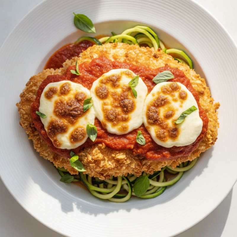 Crispy Chicken Parmesan with Marinara