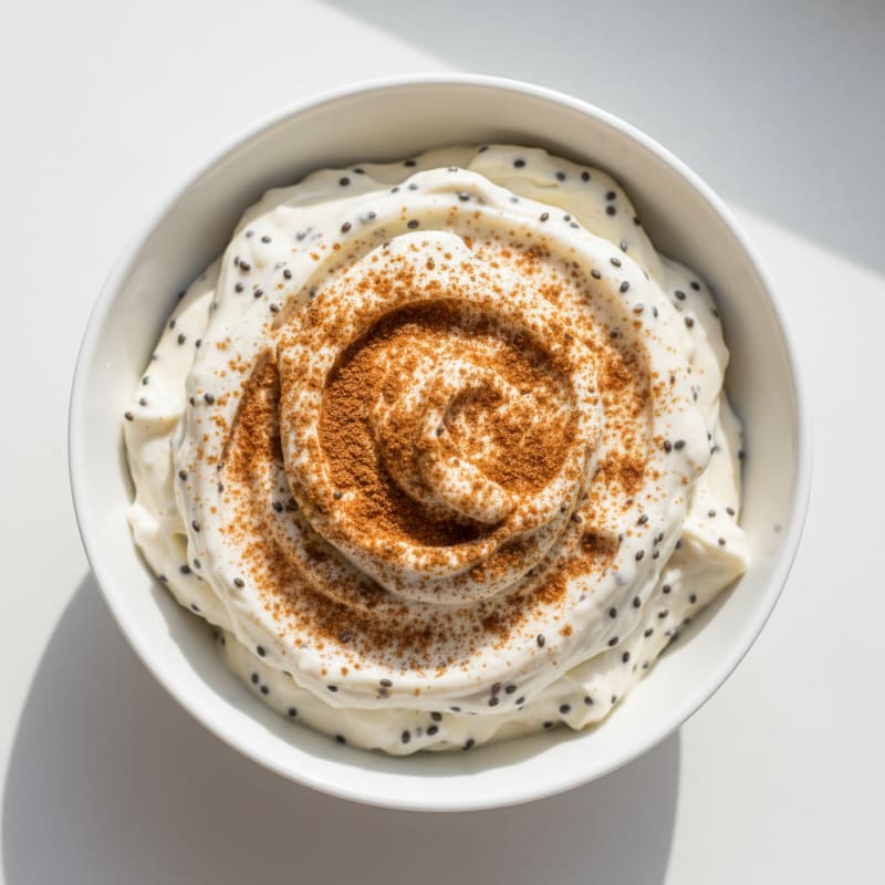 Protein-Packed Greek Yogurt Mousse with Chia and Cinnamon