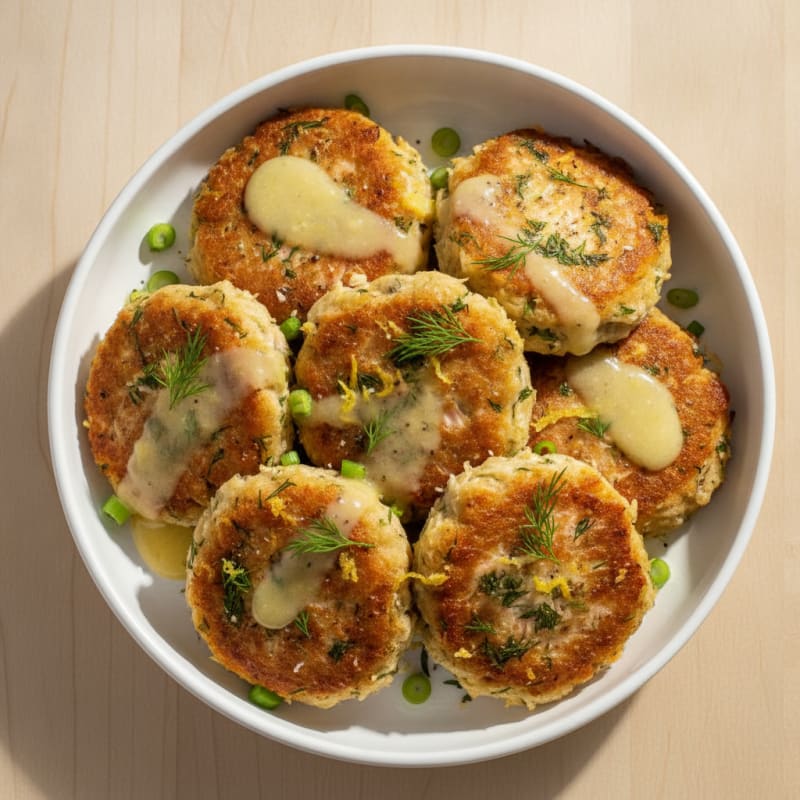 Lemon-Dill Canned Salmon Patties