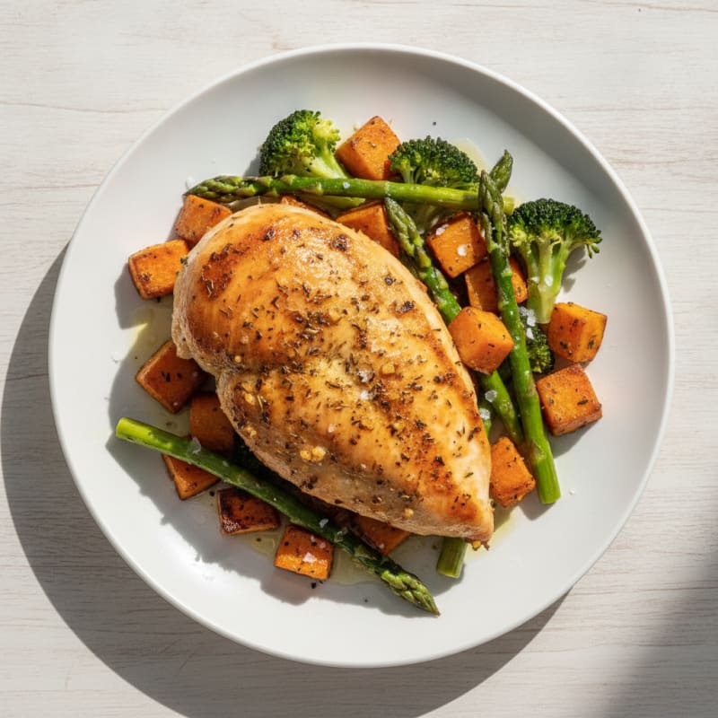 Garlic Herb Roasted Chicken Breast