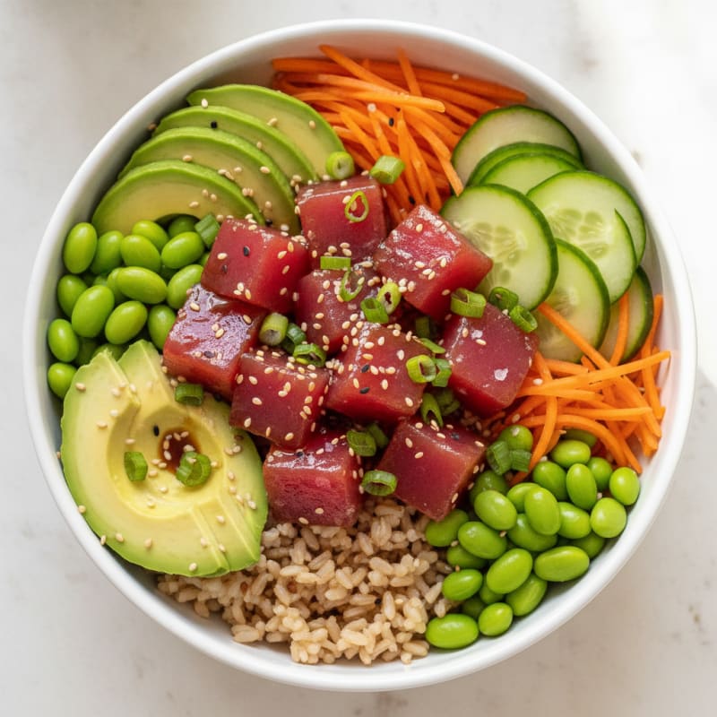 Hawaiian Ahi Tuna Poke Bowl