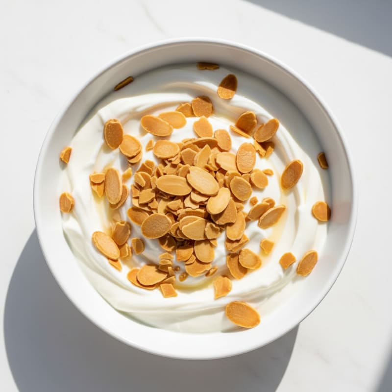 Silky Coconut Yogurt with Collagen Protein and Almonds