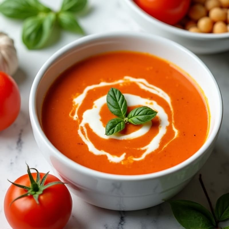 Creamy Fresh Tomato Basil Soup