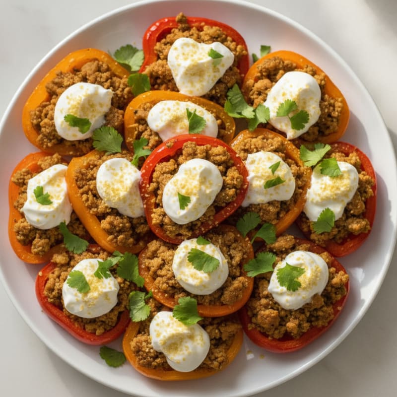 Mini Bell Pepper Nachos