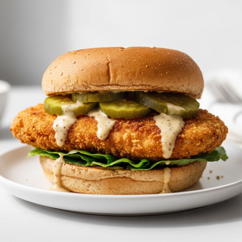Buttermilk Fried Chicken Sandwich with Pickles