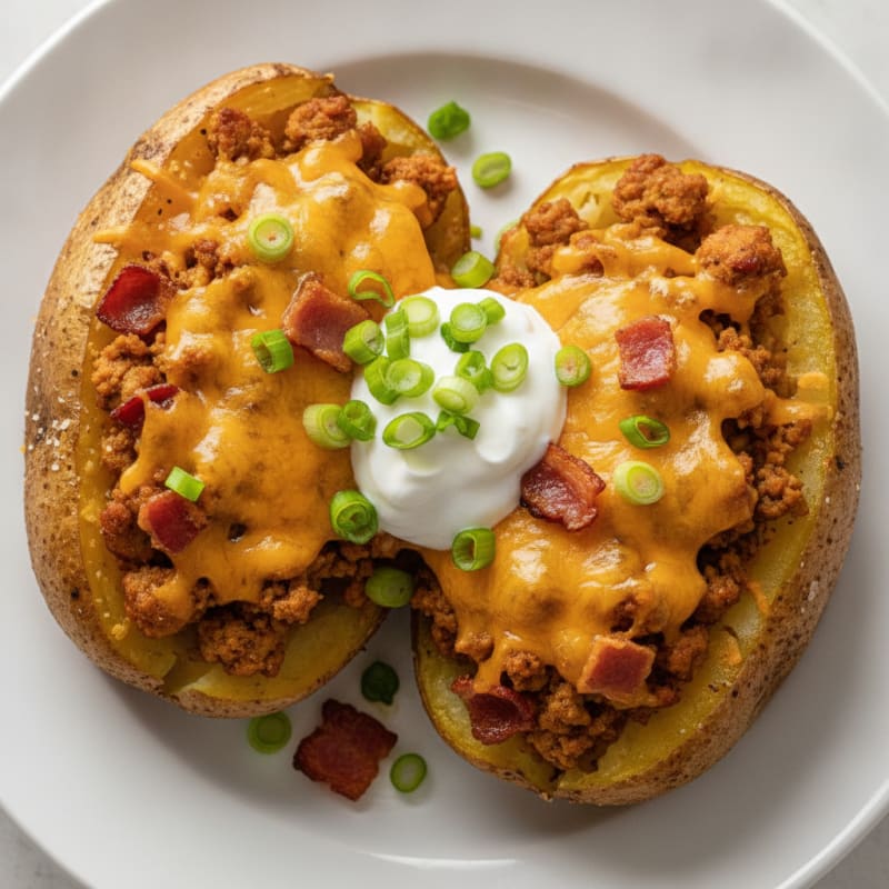 Bacon Cheddar Stuffed Potatoes