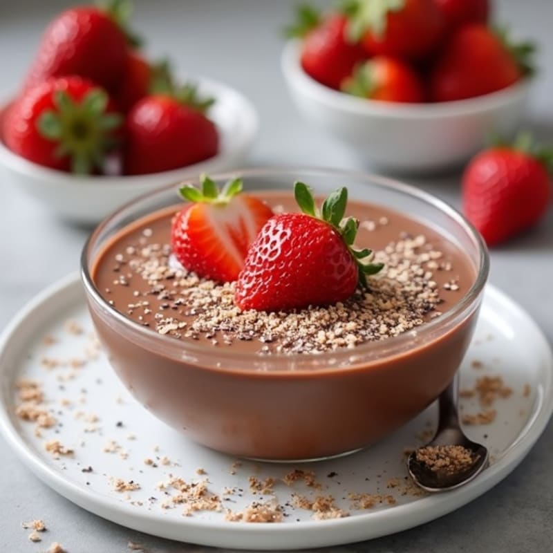 Silky Chocolate Protein Pudding with Greek Yogurt