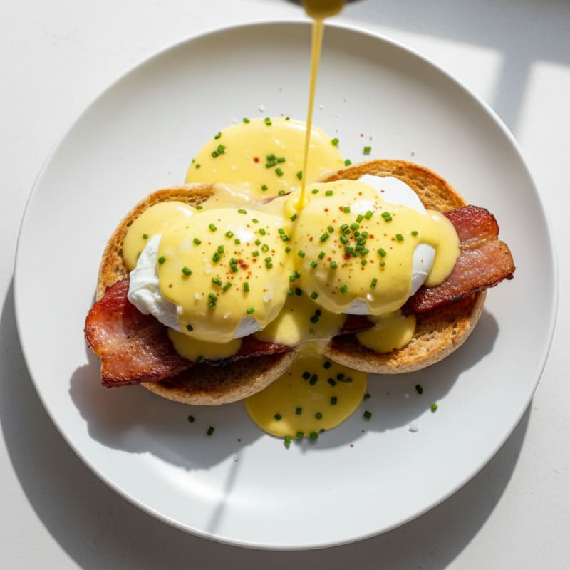 Eggs Benedict with Hollandaise Sauce