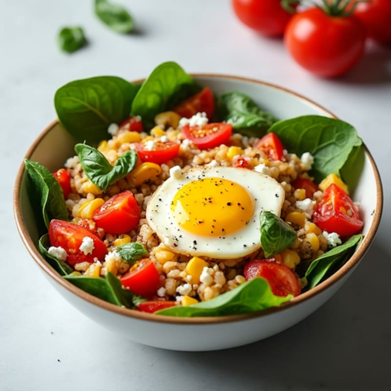 Protein-Packed Veggie and Egg White Scramble Bowl