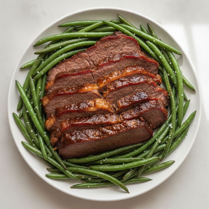 Slow-Smoked Brisket with BBQ Glaze