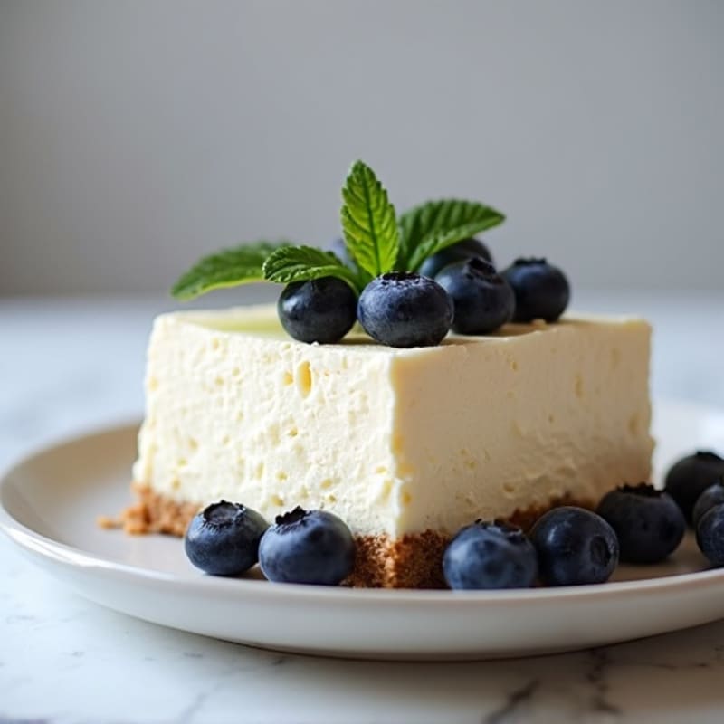 Creamy Greek Yogurt Protein Cheesecake