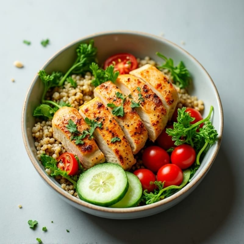Herb-Marinated Chicken and Quinoa Power Bowl