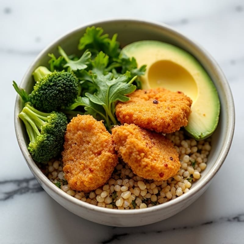 Crispy Baked Chicken Nugget Power Bowl