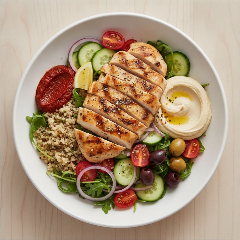Spicy Grilled Chicken CAVA Bowl
