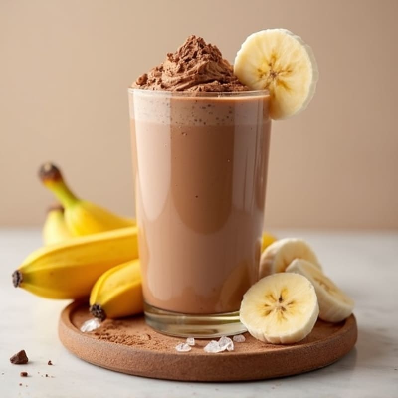 Creamy Chocolate Peanut Butter Protein Smoothie