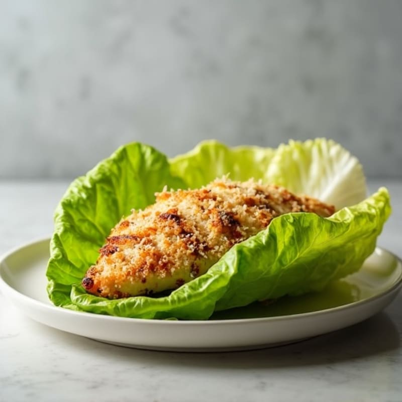 Crispy Grilled Chicken Caesar Lettuce Wrap