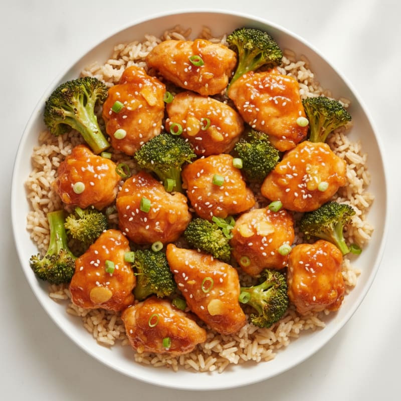 Baked Orange Chicken with Broccoli