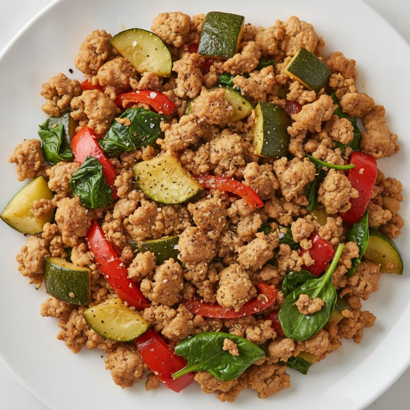 Ground Turkey and Vegetable Skillet