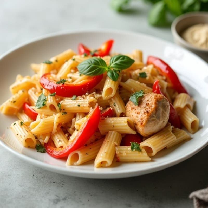 Creamy Cajun Chicken Pasta with Bell Peppers