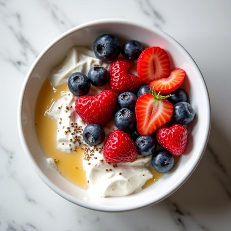 Creamy Greek Yogurt Protein Bowl with Mixed Berries