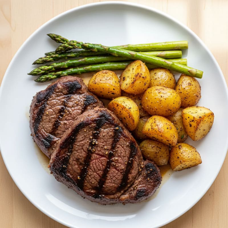 Smoky Grilled Steak with Crispy Potatoes