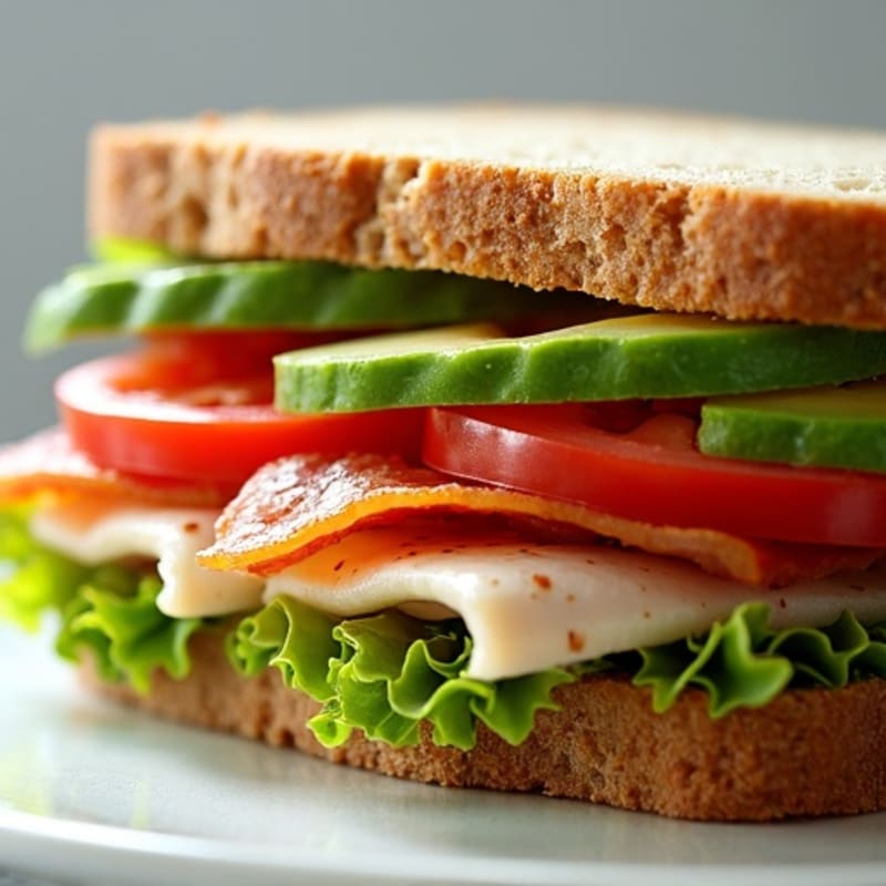 Fresh Turkey Club Sandwich