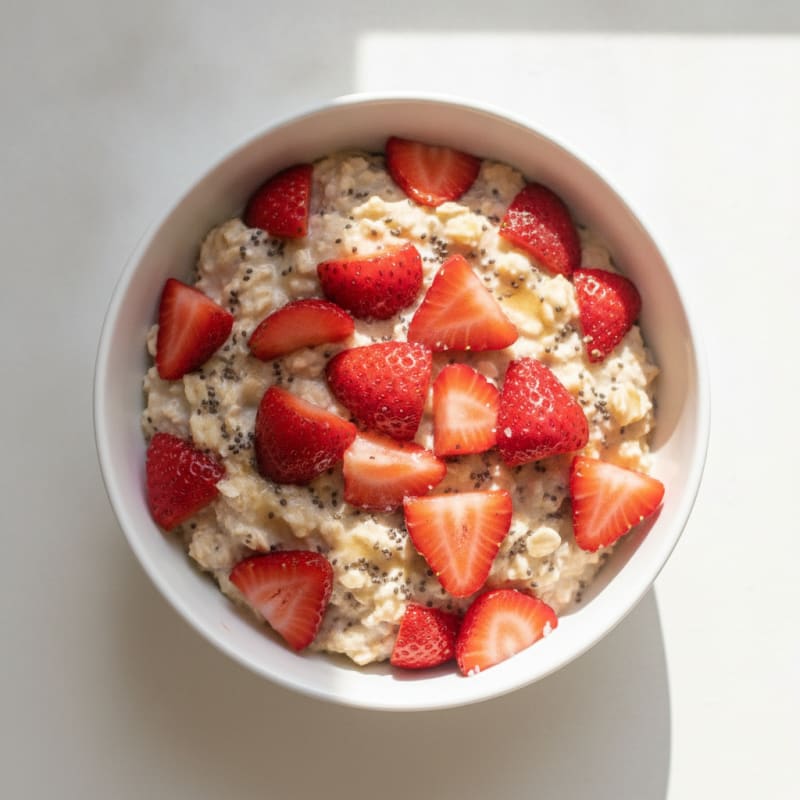 Strawberry Shortcake Overnight Oats
