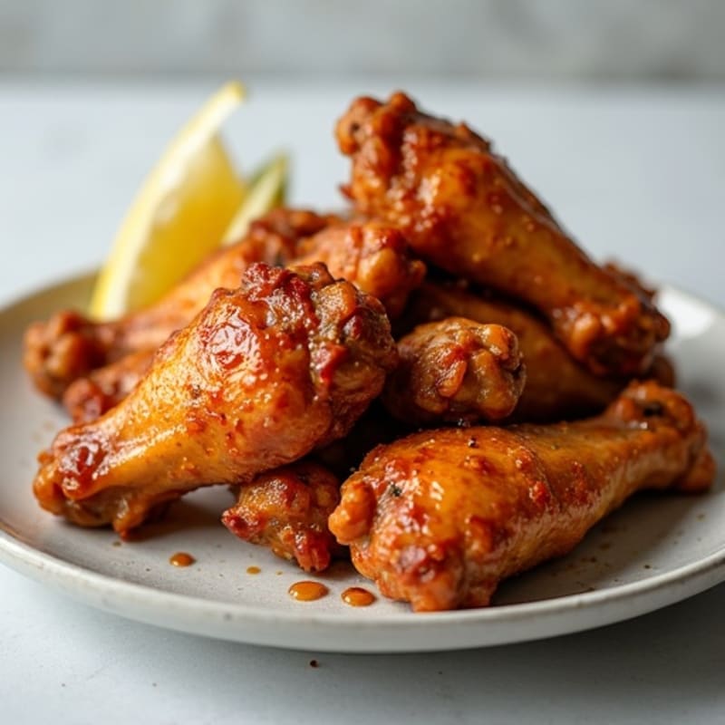 Crispy Baked Honey-Garlic Chicken Wings