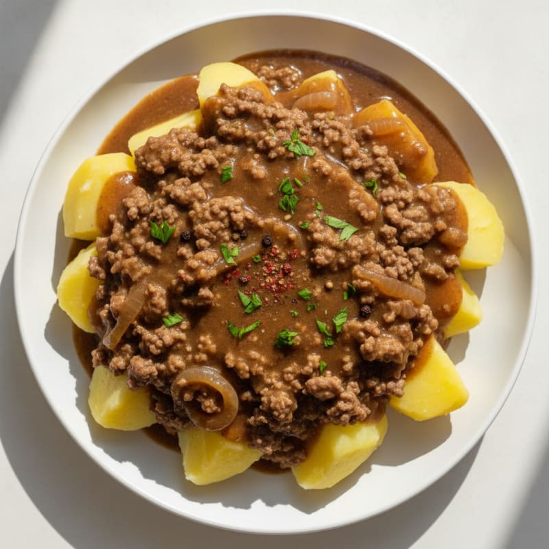 Classic Beef and Onion Gravy (Jauheliha Kastike)