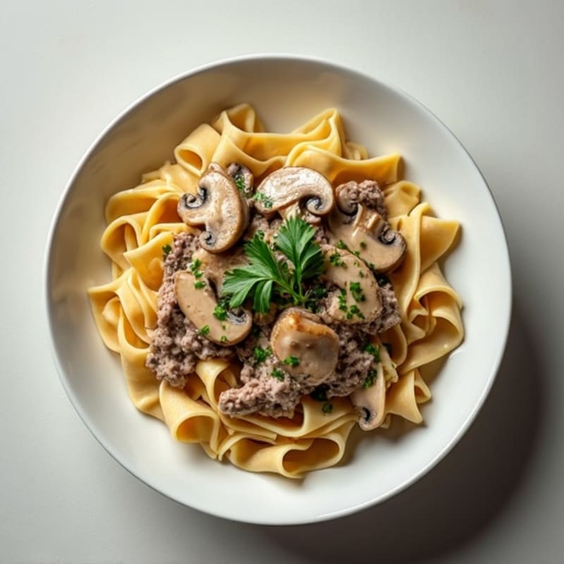 Creamy Lean Beef and Mushroom Stroganoff