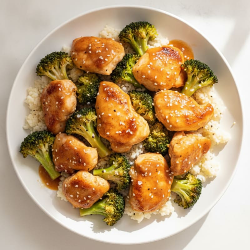 Baked Orange Chicken with Broccoli