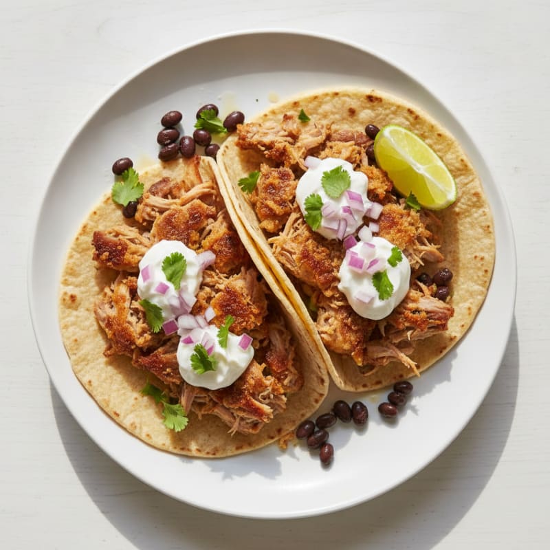 Slow-Cooked Pork Carnitas Tacos
