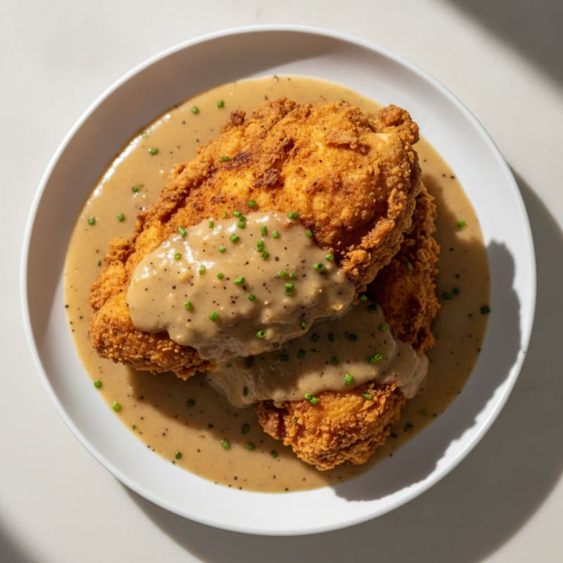 Buttermilk Fried Chicken with Creamy Gravy