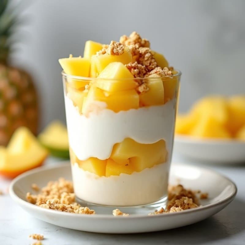 Protein Pineapple Yogurt Parfait