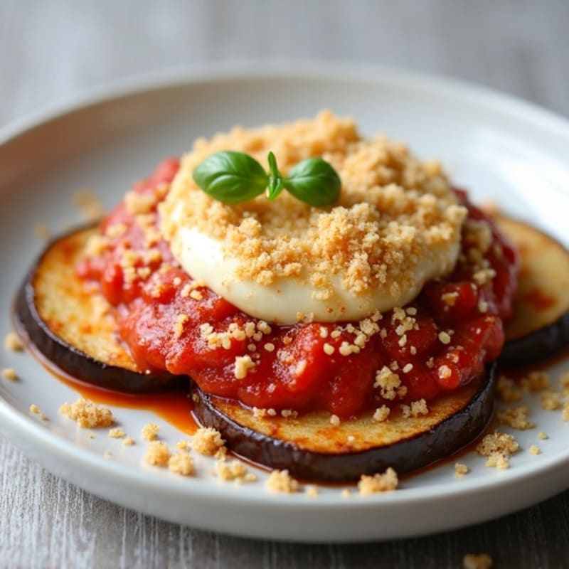 Healthy Baked Eggplant Parmesan