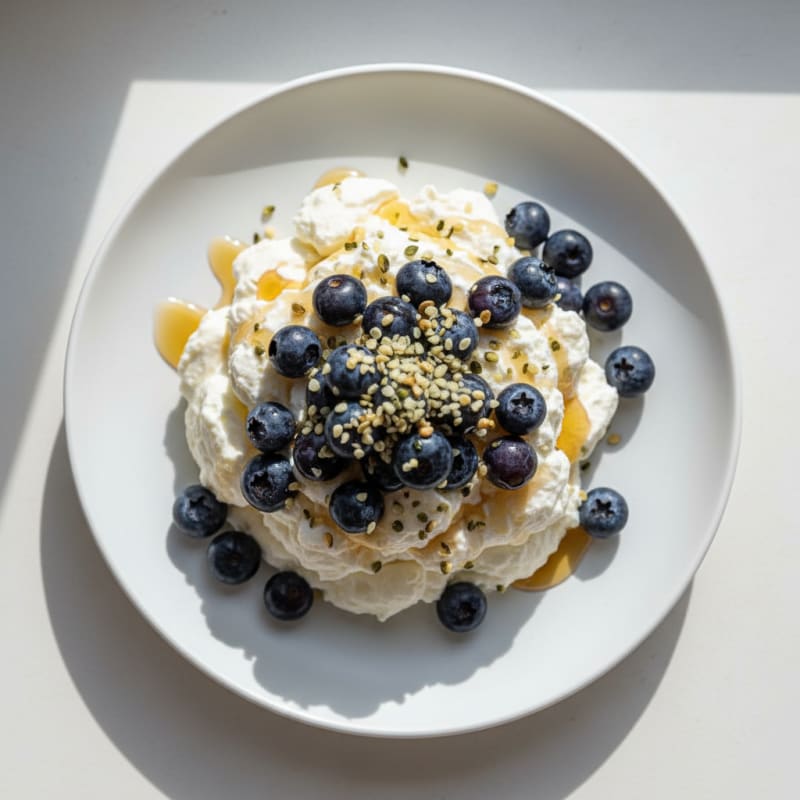 Silky Greek Yogurt Protein Mousse with Berries