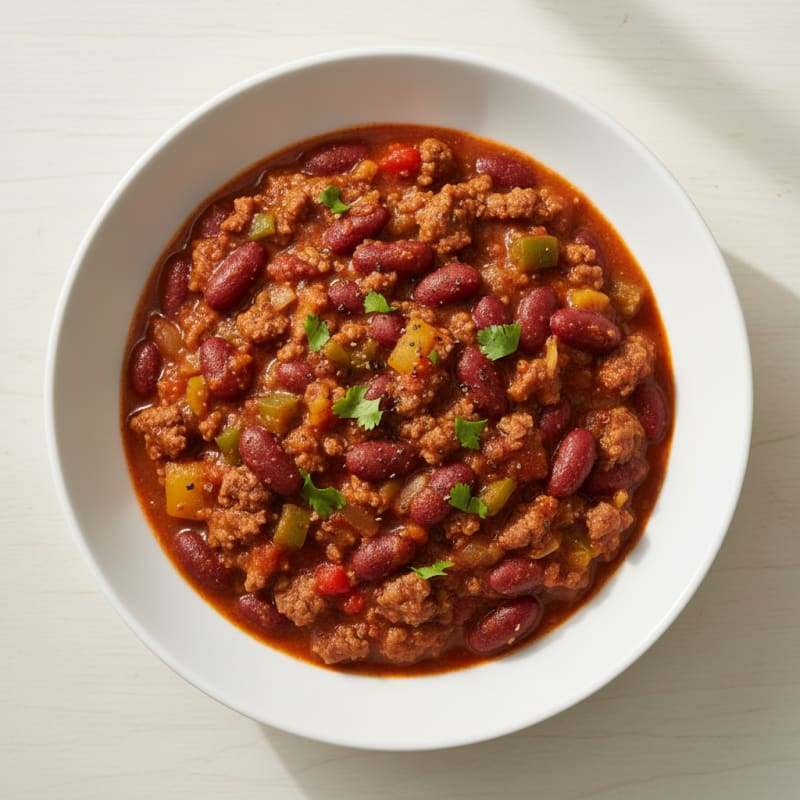 Smoky Ground Beef and Bean Chili