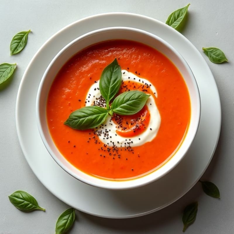 Creamy Roasted Tomato Basil Soup