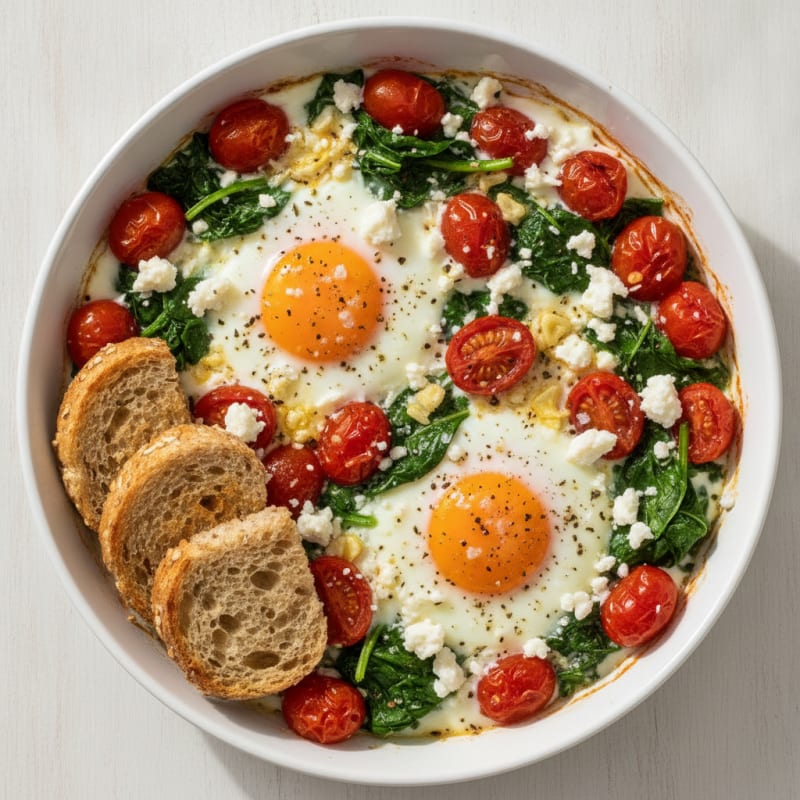 Baked Eggs with Roasted Tomatoes