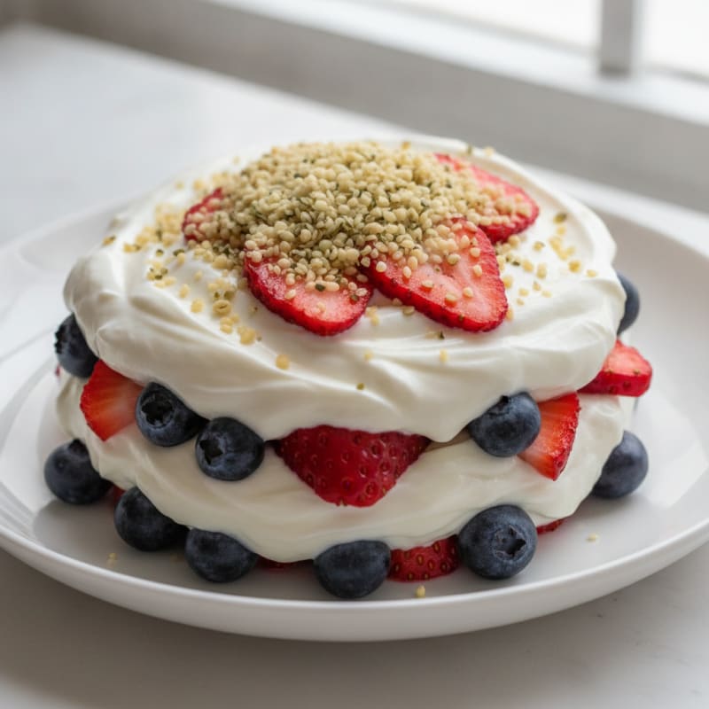 Greek Yogurt Protein Parfait with Mixed Berries
