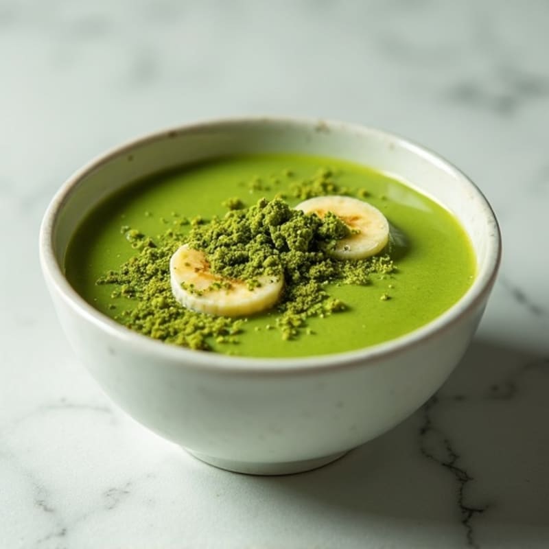 Creamy Matcha Green Protein Smoothie Bowl